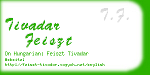 tivadar feiszt business card